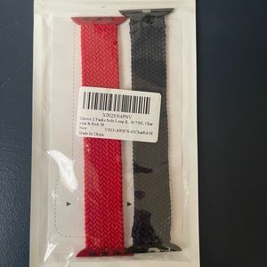 Girovo 2 Packs Solo Loop Strap Compatible with Braided Sport Apple Watch Band.